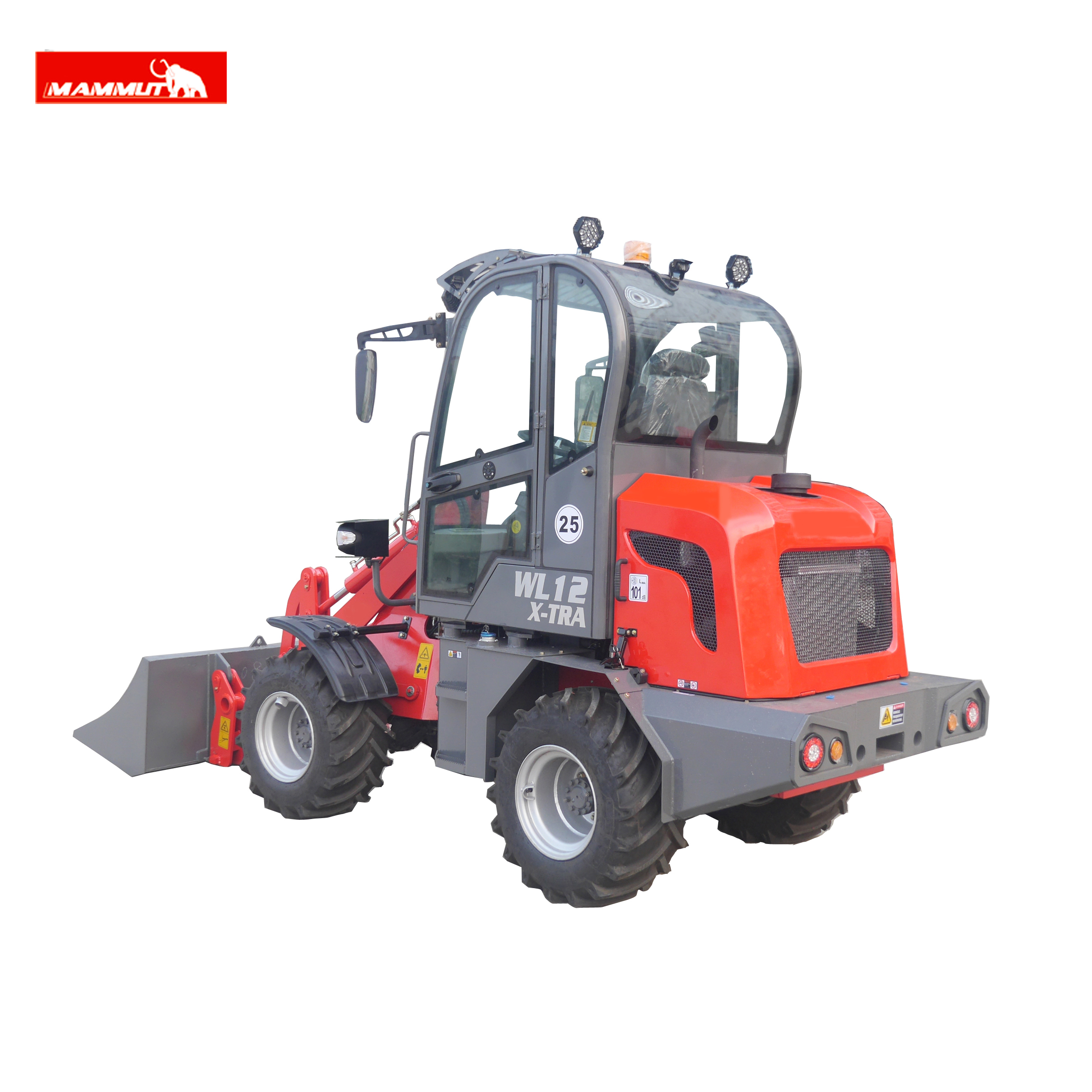China hydraulic backhoe loader mini wheel loader digger for sale