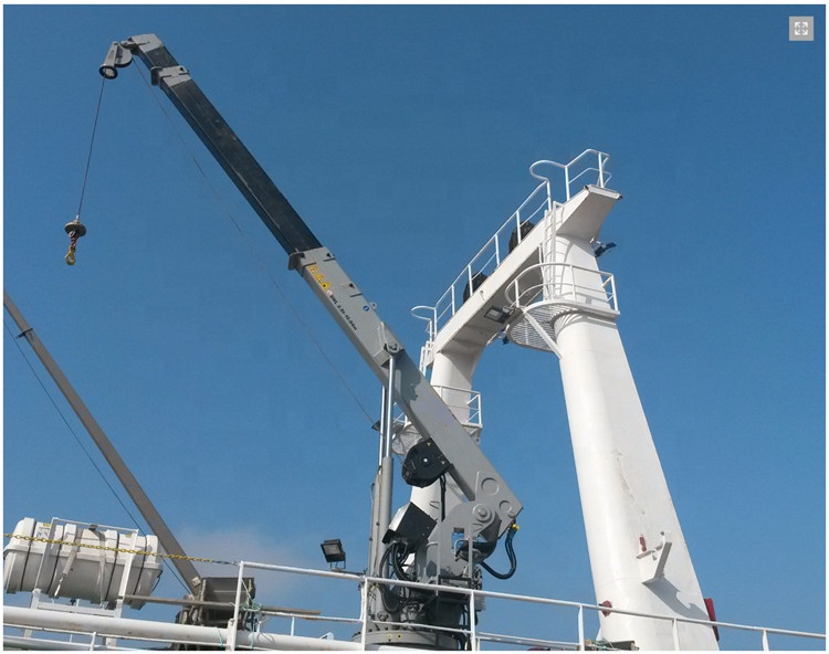 made in China High standards Telescopic knuckle Boom port crane