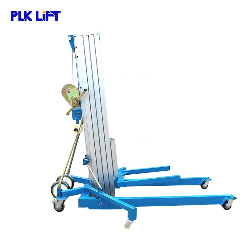 Portable CE Approved Aluminum Alloy Manual Lifting Platform