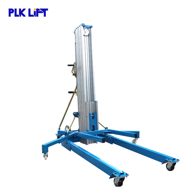 Portable CE Approved Aluminum Alloy Manual Lifting Platform