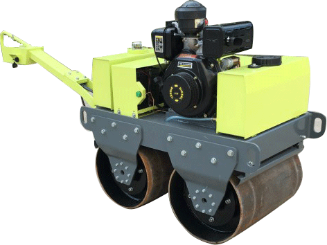Walking type Road Roller With Mini Tandem Double Drum
