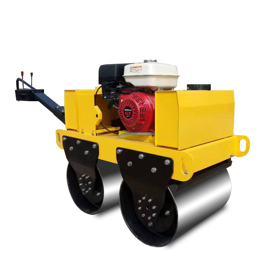 Walking type Road Roller With Mini Tandem Double Drum