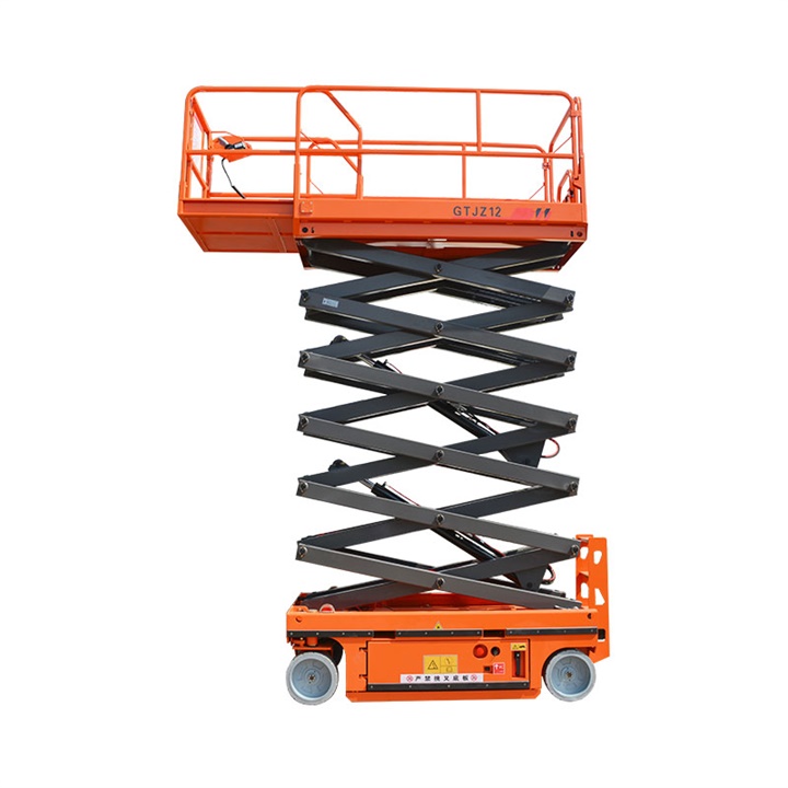 China QIYUN CE ISO self-propelled scissors lift architected small scissor lift small rough terrain scissor lift
